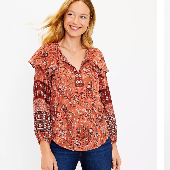 Loft ruffle blouse - Picture 3 of 4